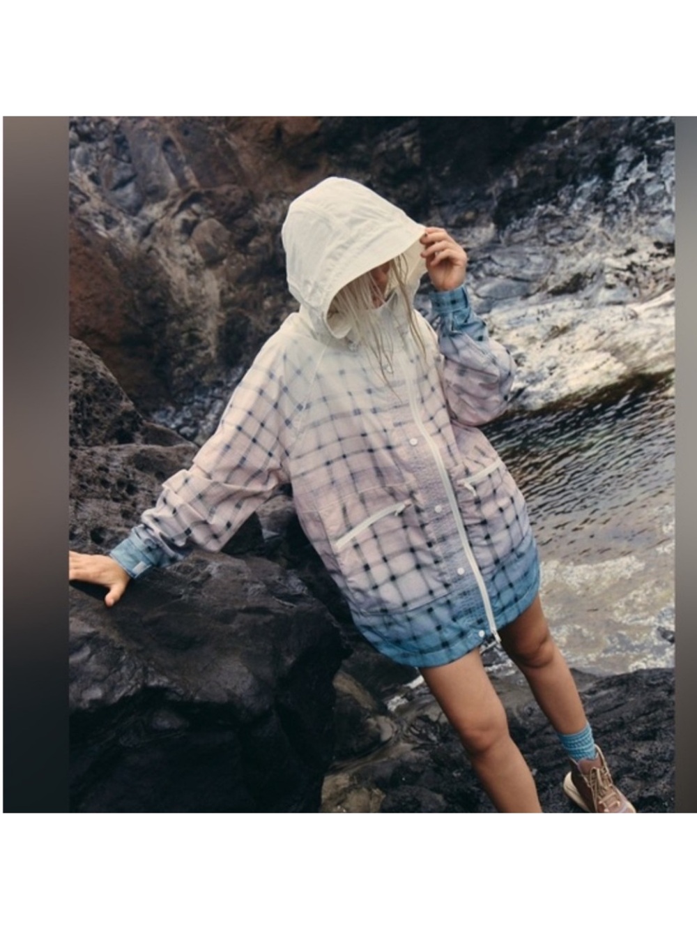 Free People packable “ singing in the rain” jacket - Picture 6 of 9